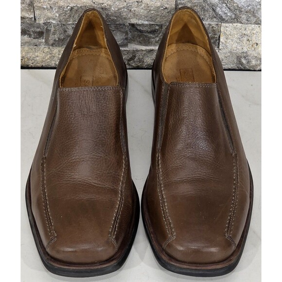 Sandro Muscoloni Men\'s Leather Loafers Slip On Shoe Comfort Gel Brown 10D Brazil main image 12